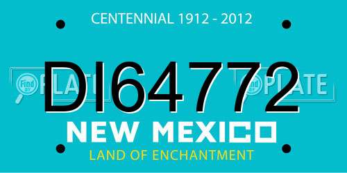 DI64772 New Mexico License Plate