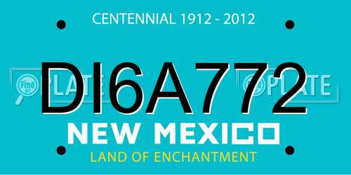 DI6A772 New Mexico License Plate