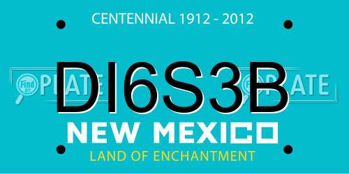DI6S3B New Mexico License Plate