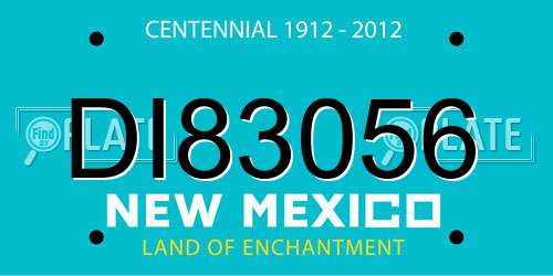 DI83056 New Mexico License Plate