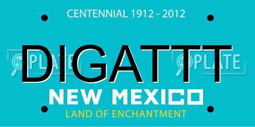 DIGATTT New Mexico License Plate