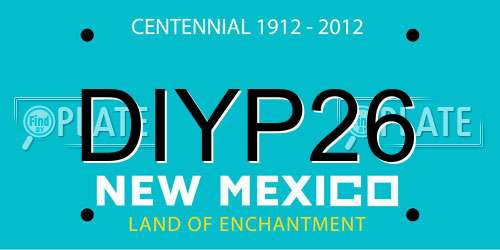 DIYP26 New Mexico License Plate