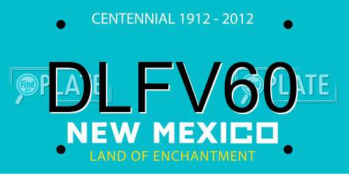 DLFV60 New Mexico License Plate