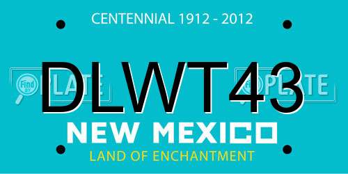 DLWT43 New Mexico License Plate