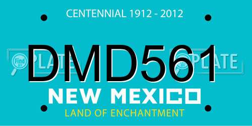 DMD561 New Mexico License Plate