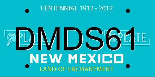 DMDS61 New Mexico License Plate