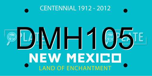 DMH105 New Mexico License Plate