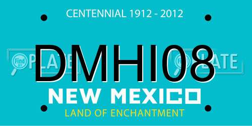 DMHI08 New Mexico License Plate
