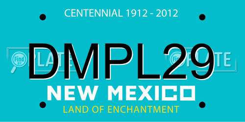 DMPL29 New Mexico License Plate