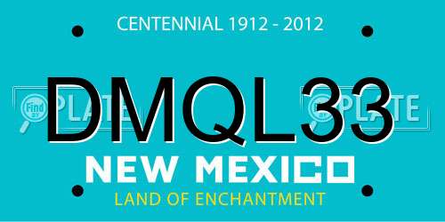 DMQL33 New Mexico License Plate