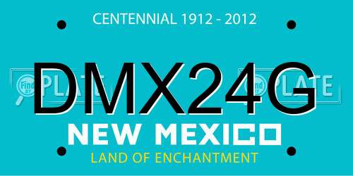 DMX24G New Mexico License Plate