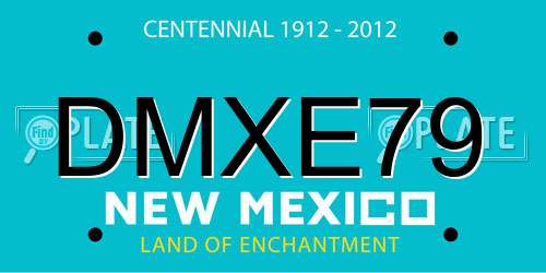 DMXE79 New Mexico License Plate