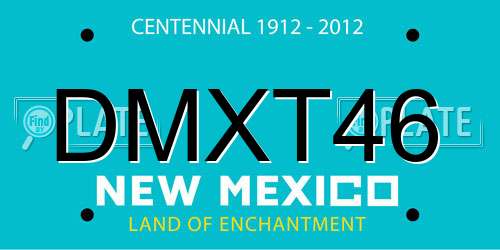 DMXT46 New Mexico License Plate