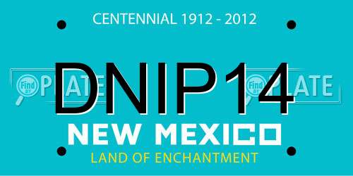 DNIP14 New Mexico License Plate