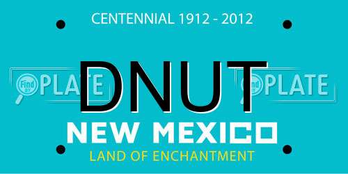 DNUT New Mexico License Plate