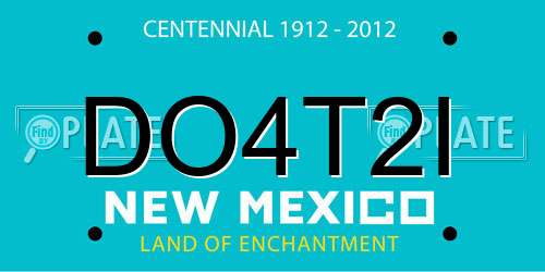 DO4T2I New Mexico License Plate
