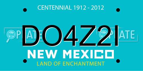DO4Z2I New Mexico License Plate