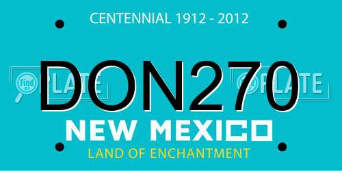 DON270 New Mexico License Plate