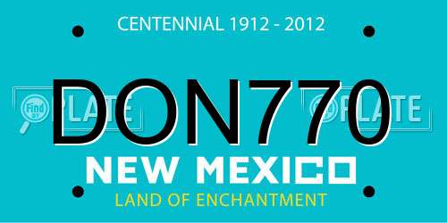 DON770 New Mexico License Plate