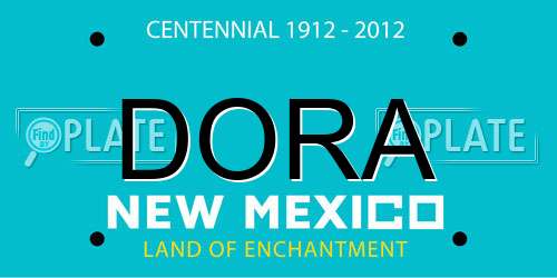 DORA New Mexico License Plate