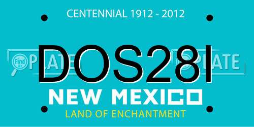 DOS28I New Mexico License Plate
