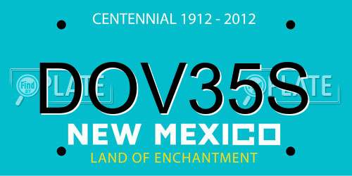 DOV35S New Mexico License Plate