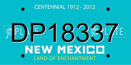 DP18337 New Mexico License Plate