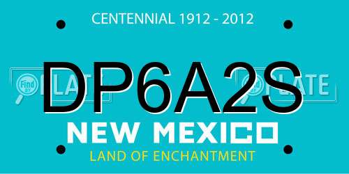 DP6A2S New Mexico License Plate