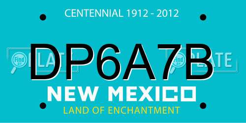 DP6A7B New Mexico License Plate