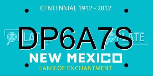 DP6A7S New Mexico License Plate