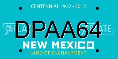 DPAA64 New Mexico License Plate