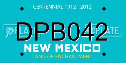 DPB042 New Mexico License Plate
