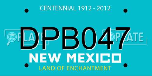 DPB047 New Mexico License Plate