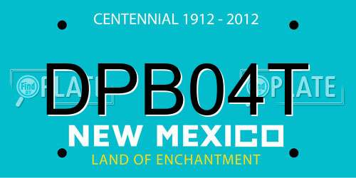 DPB04T New Mexico License Plate