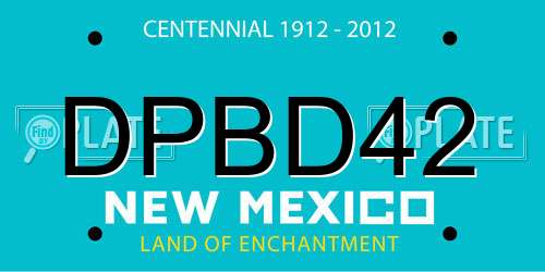 DPBD42 New Mexico License Plate