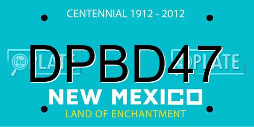 DPBD47 New Mexico License Plate