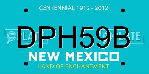 DPH59B New Mexico License Plate
