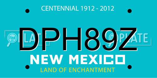 DPH89Z New Mexico License Plate