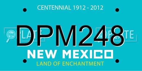 DPM248 New Mexico License Plate