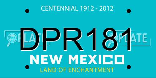 DPR181 New Mexico License Plate