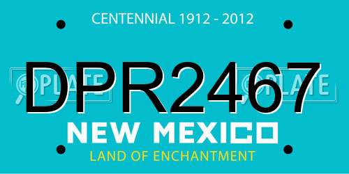 DPR2467 New Mexico License Plate