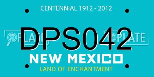 DPS042 New Mexico License Plate