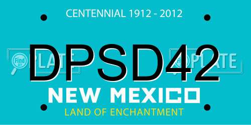 DPSD42 New Mexico License Plate