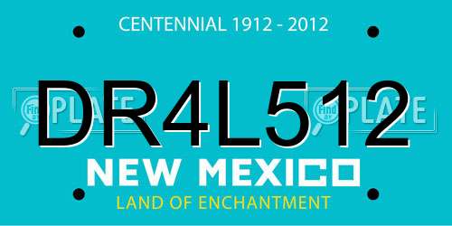 DR4L512 New Mexico License Plate