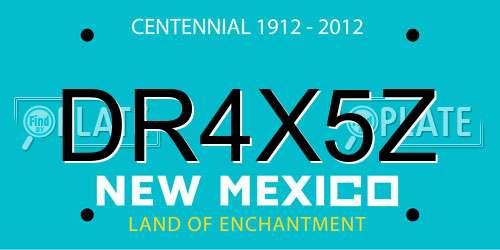 DR4X5Z New Mexico License Plate
