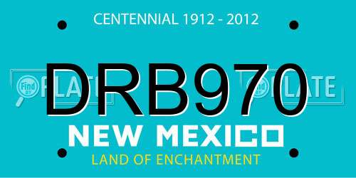 DRB970 New Mexico License Plate