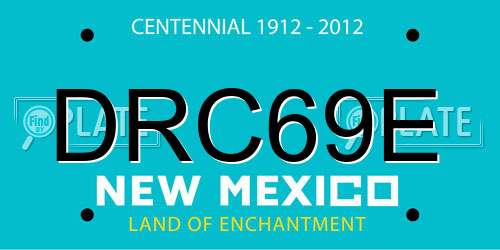 DRC69E New Mexico License Plate