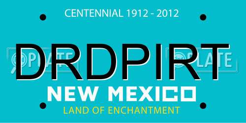 DRDPIRT New Mexico License Plate