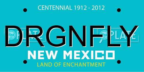DRGNFLY New Mexico License Plate