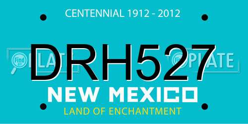 DRH527 New Mexico License Plate
